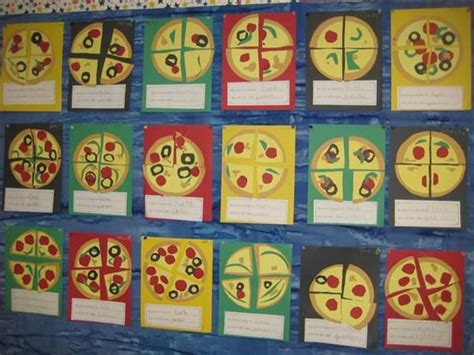 pizza fraction activity craft fractions craft math crafts