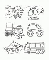 Transportation Coloring Pages Printable Vehicles Toddlers Transport Preschool Printables Cars Drawing Kids Color Sheets Toddler Print Wuppsy Crafts Truck Colouring sketch template