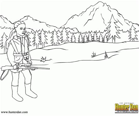 bear hunting coloring pages coloring pages