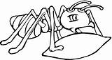 Coloring Hormigas Hormiga Ants Comiendo Leaf Coloringbay Bestcoloringpagesforkids sketch template