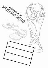 Coloring Cup Pages Fifa Fans Sheet Soccer Sport Colouring Fun Russia Trophy sketch template