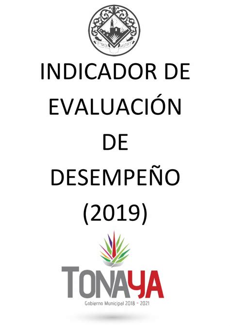 Pdf Indicador De EvaluaciÓn De DesempeÑo 2019 · 2020 05 20