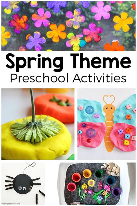 spring theme activities  preschool