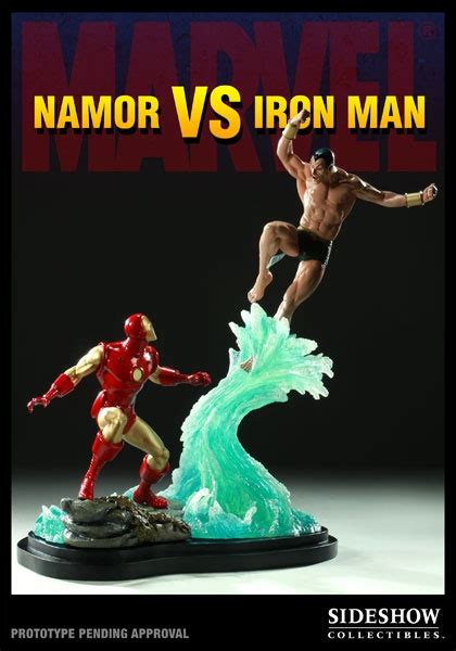 Namor Vs Iron Man Character Statue Marvel Statues Marvel