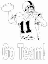 Coloring Football Pages Kids Printable Jersey Sports Team Go Players Quarterback Falcons Clipart Atlanta Football1 Sheet Blank Drawing Cliparts Quaterback sketch template