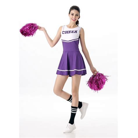 6 color fashion sexy cheerleader costume women adult cheerleading party