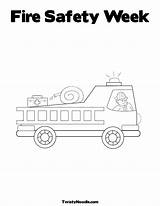 Fire Coloring Safety Week Prevention Pages Printable Popular Library sketch template