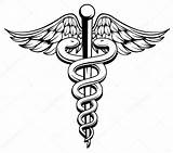 Caduceus Medical Symbol Clip Stock Illustration Doctor Vector Sign Clipart Wings Anne Marie Depositphotos Snakes Care Clipartmag Doc Week Cliparts sketch template