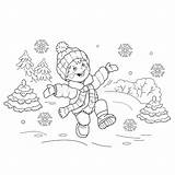 Coloring Jumping Snow Boy Joy Weather Outline Pages Kids Cartoon First 30seconds Winter Editorial Book Printable Tip Print sketch template