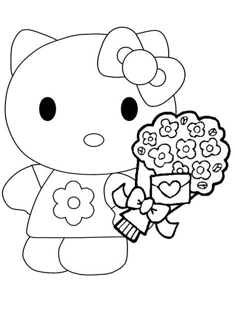 kitty coloring pages coloringpagescom