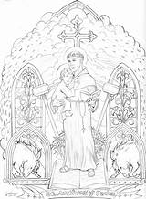Saint Anthony Padua Zechariah Sfântul Francisc Coroflot sketch template