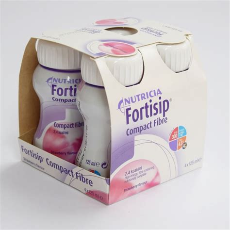 fortisip compact fibre food supplement strawberry ml  ashtons