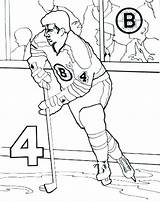 Coloring Pages Hockey Bruins Boston Nhl Goalie Player Logo Posadas Las Printable Umpire Ice Terrier Syrup Maple Puck Team Mask sketch template