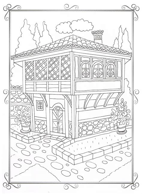 house colouring pages flower coloring pages cute coloring pages