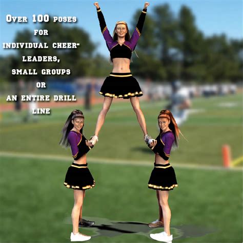 aw all star cheerleaders 3d figure assets awycoff