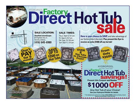 hot tub sale factory direct