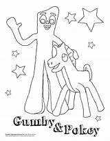 Gumby Pokey Clokey sketch template