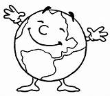 Coloring Globe Earth Pages Printable Preschool Clipartmag sketch template