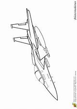 Colorier Coloriage Avion Coloriages Avions Airplane F15 Hugolescargot Armée Tableaux Wwii Enregistrée sketch template