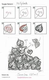 Zentangle Patterns Tangle Draw Hollyhock Zendoodle Step Steps Drawings Flower Doodles Pattern Drawing Tanglepatterns Flowers Doodle Dibujos Tangles Designs Instructions sketch template