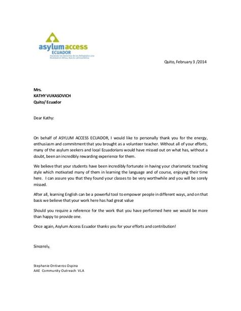 asylum access   letter