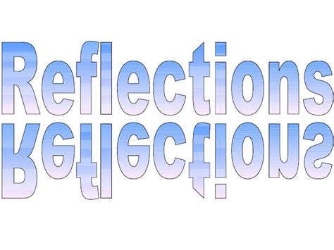 reflections word cliparts   clip art  clip art