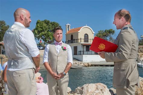 first same sex marriage in british army takes place in cyprus