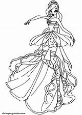 Mermaid Winx sketch template