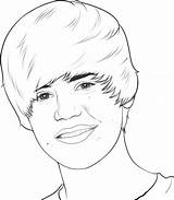 Justin Bieber Coloring Celebrities Pages Printable Drawing Drawings Kb sketch template