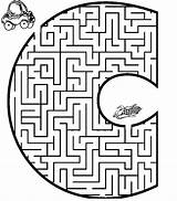 Maze Coloring Pages Letter Mazes Kids Colouring Printable Sheets Easy Part Popular Difficult Coloringhome Gif Library Clipart Template Medium Related sketch template