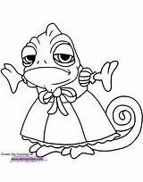 Tangled Rapunzel Pascal Disneyclips Picturethemagic sketch template