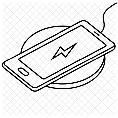 wireless charger icon    style