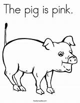 Coloring Pink Pig Pages Oink Color Says Noodle Preschool Cute Bank Twisty Colors Twistynoodle Print Animal Kids Built California Usa sketch template