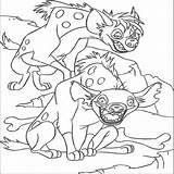 Lion King Hyena Coloring Pages Hyenas Sheets Disney Lions sketch template