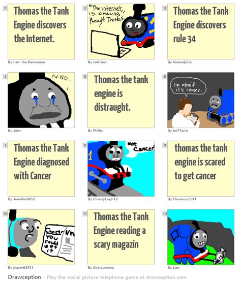 Thomas The Tank Engine Discovers The Internet Drawception
