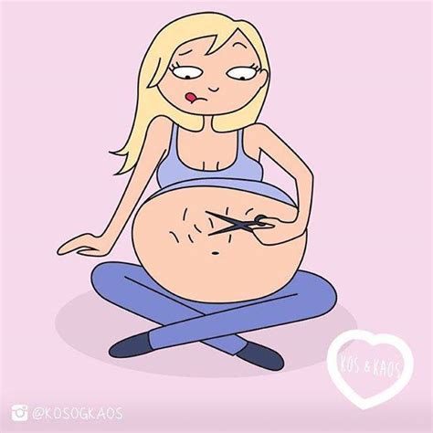 hilarious illustrations show common challenges pregnant women face every day