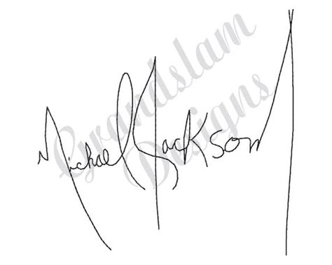 michael jackson signature machine embroidery design etsy