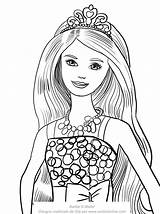 Barbie Birthday Coloring Pages Face Compleanno Party Color Foreground Printable Getcolorings Part sketch template