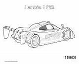 Coloring Pages Cars Lc2 1983 Lancia Print sketch template
