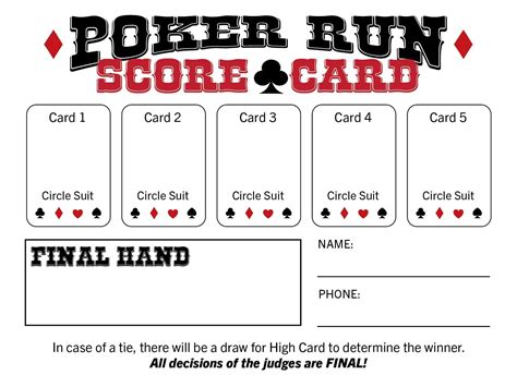 poker run score cards etsy uk