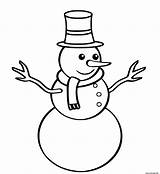 Neige Snowman Bonhomme Printablee Colorear Navidad Niño Jesús sketch template