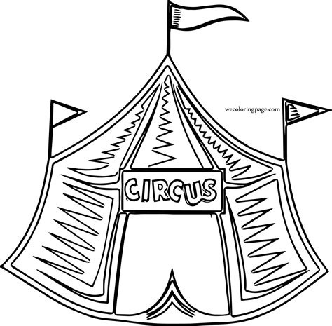 circus entrance tent coloring page wecoloringpagecom