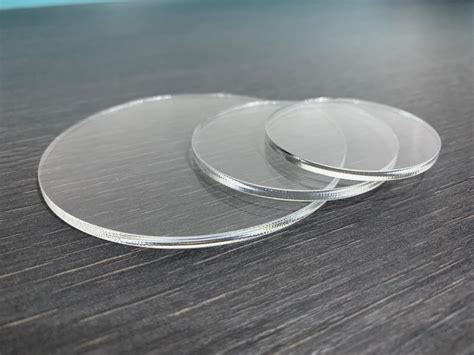 clear acrylic discs circle laser cut plastic mm thick ebay
