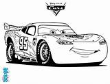 Coloring Mcqueen Lightning Pages Print sketch template