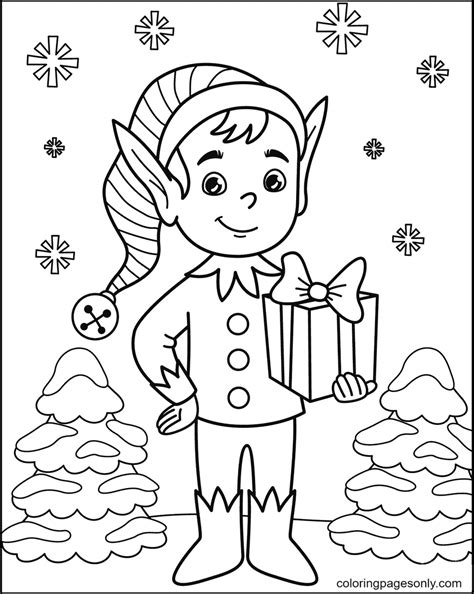 mini  girl elf coloring pages elf coloring pages coloring pages