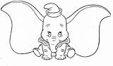 Dumbo Elephant Cl4 Mice Coloringhome sketch template