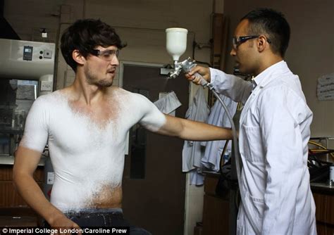 spray on clothes to revolutionise fashion daily mail online