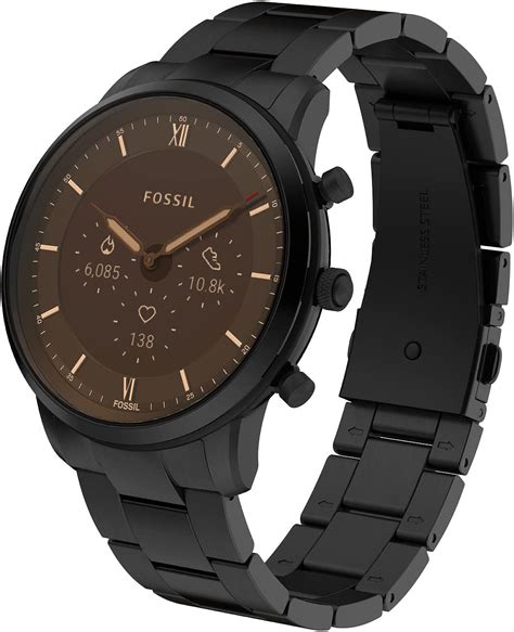 fossil neutra gen  hybrid mm stainless steel smart  color black model ftw