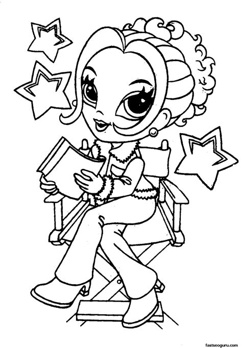 cute girl coloring pages    print