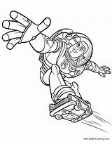 Coloring Pages Skateboard Buzz Lightyear Play Printable Adults Kids sketch template
